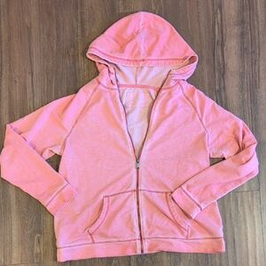 Pink Hooded Zip-Up Sweatshirt Sonoma Life + Style